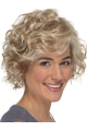 Hot Sale Short Curly 8" Blonde Classic Lace Wig For Women