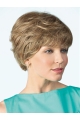 Pretty Amazing Smart Short Layered Cut 100% Hand-tied Curly Blonde Short Human Hair Wigs