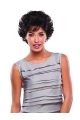 Women's Short Layered Hairstyles Side Part Human Hair Wigs With Bangs Capless