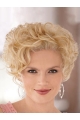 Blonde Short Curly Online Heat Friendly Synthetic Wigs For Older Women