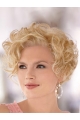 Blonde Short Curly Online Heat Friendly Synthetic Wigs For Older Women