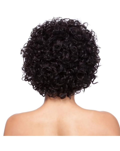 Auburn Natural Looking Classic Curly Short Synthetic Wigs For Women