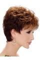 Women's Short Hairstyles for Fine Hair Pixie Cut Side Part curly Synthetic Hair Wigs