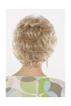 Custom Gorgeous Blonde Curly Short Heat Friendly Synthetic Capless Wigs