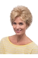 Lovely Short Blonde Lace Front Classic Curly Synthetic Wigs For Women