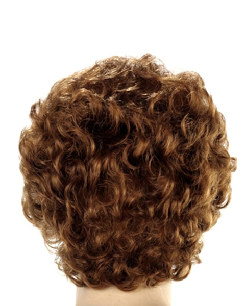 Fascinating Fluffy Short Curly Brown Classic Heat Friendly Synthetic Wigs