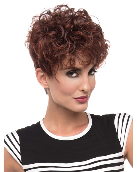 Fashional Short Curly Red New Design Classic cheap Wigs For Women