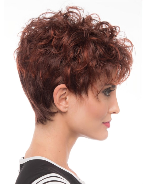 Fashional Short Curly Red New Design Classic cheap Wigs For Women