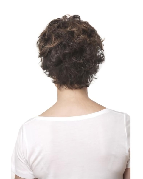 Cheap Cool Lace Front Curly Short Lace Front Synthetic Wigs