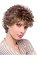 Fashionable Auburn Curly Short Classic Heat Friendly Synthetic Wig For Older Women