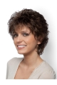 Comfortable Short Curly Brown Classic Fabulous Lace Front Synthetic Wigs 12inch