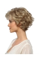 High Quality Curly Blonde Color Layered Popular Lace Front Synthetic Wigs For Women