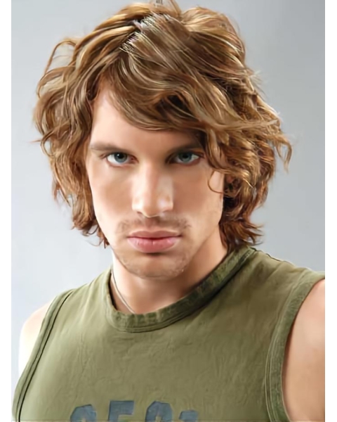 100% Short Human Hair Wig Curly Hair Wigs Lace Front Wig 12inch For Men