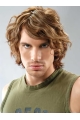 100% Short Human Hair Wig Curly Hair Wigs Lace Front Wig 12inch For Men