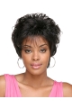 Glamorous Natural Looking Black Curly Short African American Wigs For Black Women