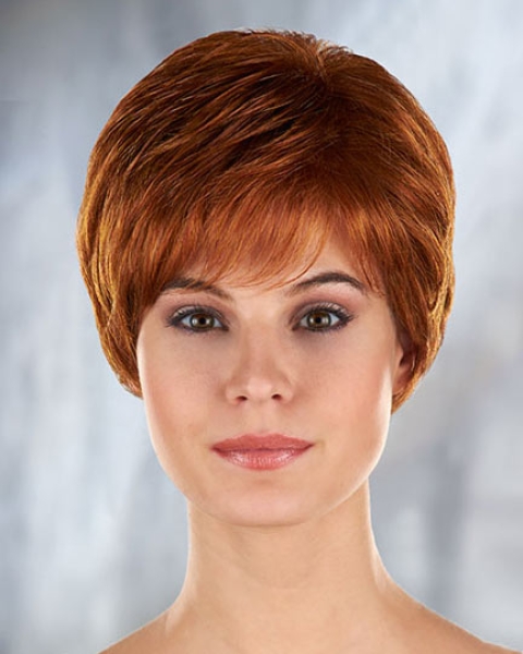 Cool Style Auburn Curly Synthetic Refined Short Capless Wigs 8Inch