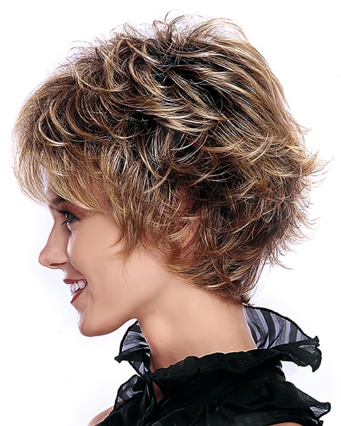 Top Quality Attractive Lady Hairstyle Short Blonde Natural Wigs For Women