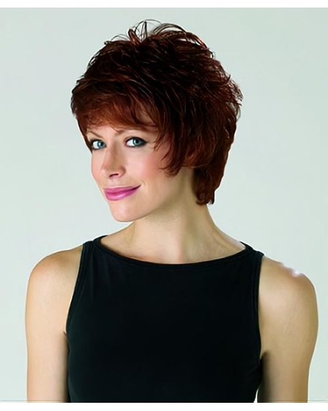 Amazing Brown Curly Short Synthetic Wigs