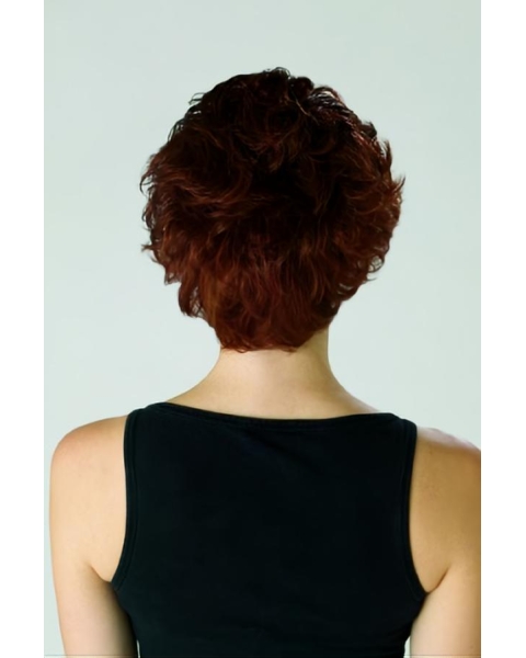 Amazing Brown Curly Short Synthetic Wigs