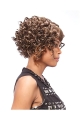 Incredible Brown Curly Short African American Wigs