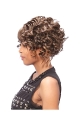 Incredible Brown Curly Short African American Wigs