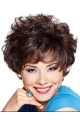 Brown Unique Layered Curly Short Wigs