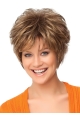 Faddish Auburn Curly Short Synthetic Wigs