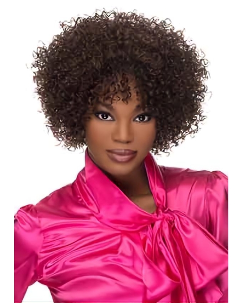 Curly Synthetic Impressive Short Wigs