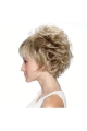 Blonde Curly Synthetic Soft Short Wigs