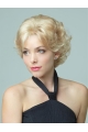 Blonde Curly Synthetic Popular Short Wigs