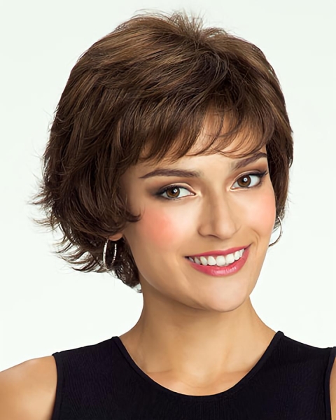 Blonde Curly Synthetic Style Short Wigs