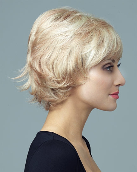 Blonde Curly Synthetic Style Short Wigs