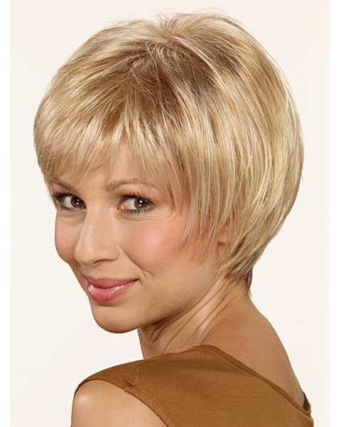 Capless Synthetic Short 10" Bob Wig