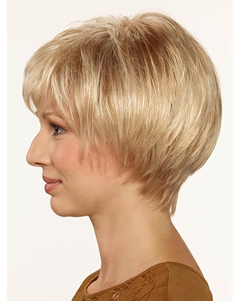 Capless Synthetic Short 10" Bob Wig