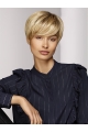 High Quality 8Inch Short Straight Capless Blonde With Bangs Synthetic Wigs