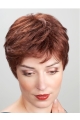 Fashion Short Copper 8Inch Straight Synthetic Monofilament Heat Resistant Wigs