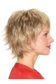 Blonde Straight Short Layered Ready To Wear Monofilament Wigs