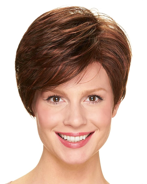 8" Straight Capless Synthetic Without Bangs Cheap Short Wigs