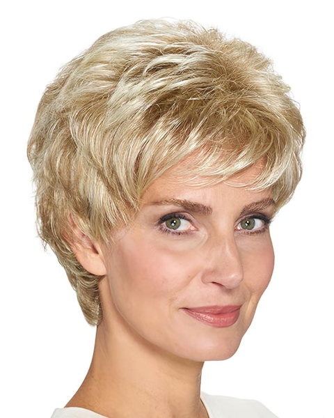 8" Straight Capless Synthetic Layered Best Short Wigs