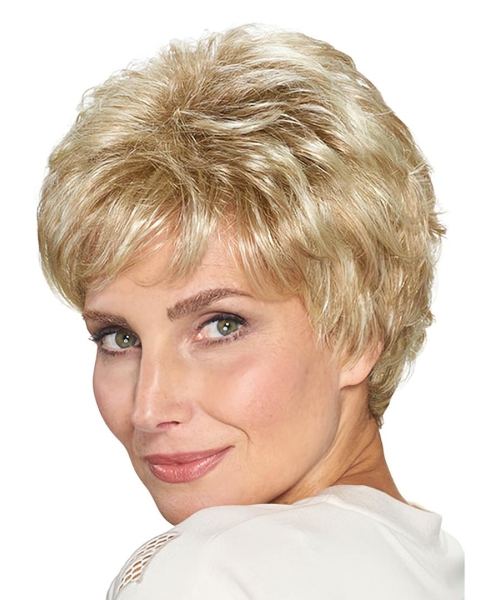 8" Straight Capless Synthetic Layered Best Short Wigs