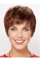 8" Straight Capless Synthetic With Bangs Ladies Short Wigs