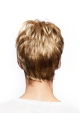 Short Monofilament Straight Blonde Wigs