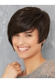 Monofilament Black Synthetic 8" Short Bob Wig