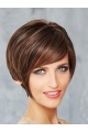 Monofilament Brown Synthetic 8" Short Bob Style Wigs