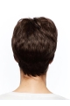 Short Monofilament Straight Brown Wigs For Women