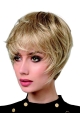 6" Straight Monofilament Synthetic Boycuts Short Wigs