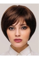 8" Straight Monofilament Synthetic With Bangs Womens Short Wigs