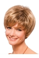 Synthetic 8" Straight Short Blonde Classic Wigs