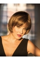 Monofilament Brown Synthetic 8" Short Wig Bob