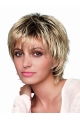 8" Short Designed Blonde Straight Bob Wigs